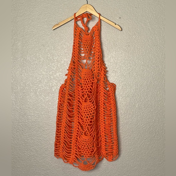 HANDMADE CROCHET BEACH PINEAPPLE SEXY COVER UP DRESS